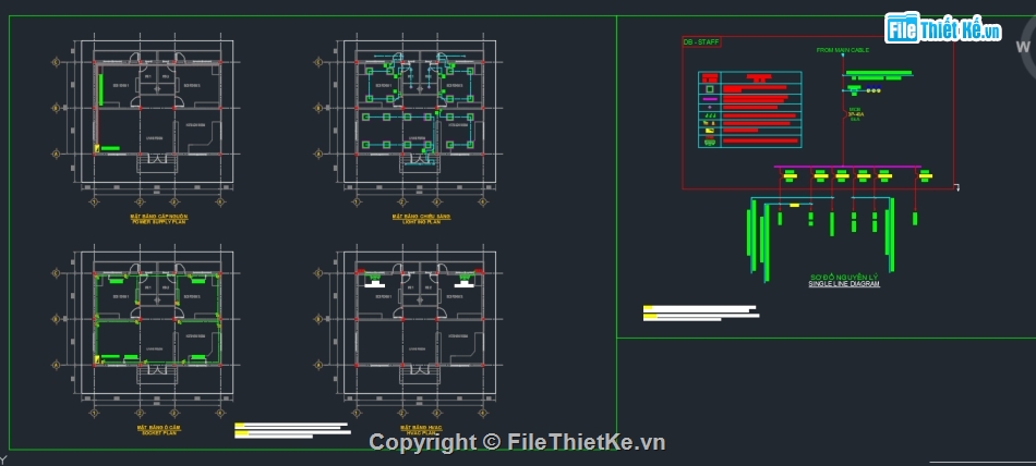 Autocad nhà Thái 8x11m,Bản vẽ nhà Thái,Thiết kế nhà Thái 8x11m,Cad thiết kế nhà Thái